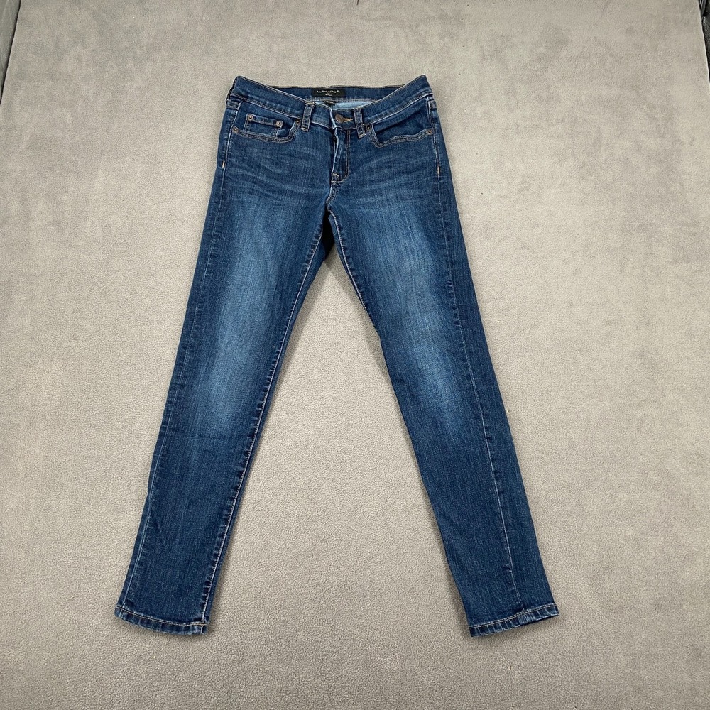 Banana Republic Jeans Womens 26/2 Blue Denim Faded Streetwear Comfort Skinny Leg